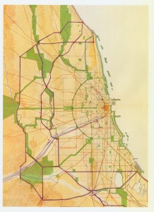2-06-Map of Chicago's proposed System of Boulevards - Parks - Forest Preserves